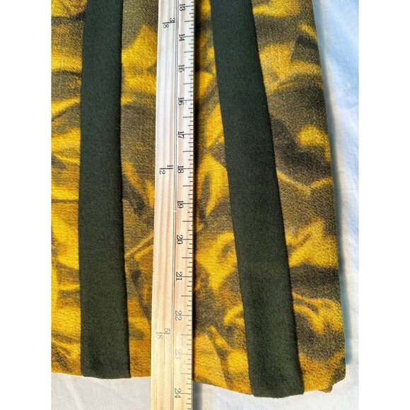 Y2K  EVA GERMAIN PARIS Unique Pattern black elastic High Waisted Skirt France - Picture 13 of 16